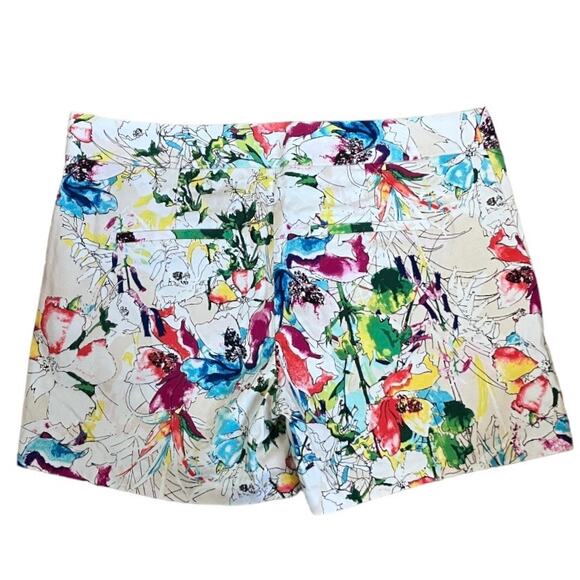 Express Colorful Tropical Floral Shorts Size 2 - Picture 2 of 3